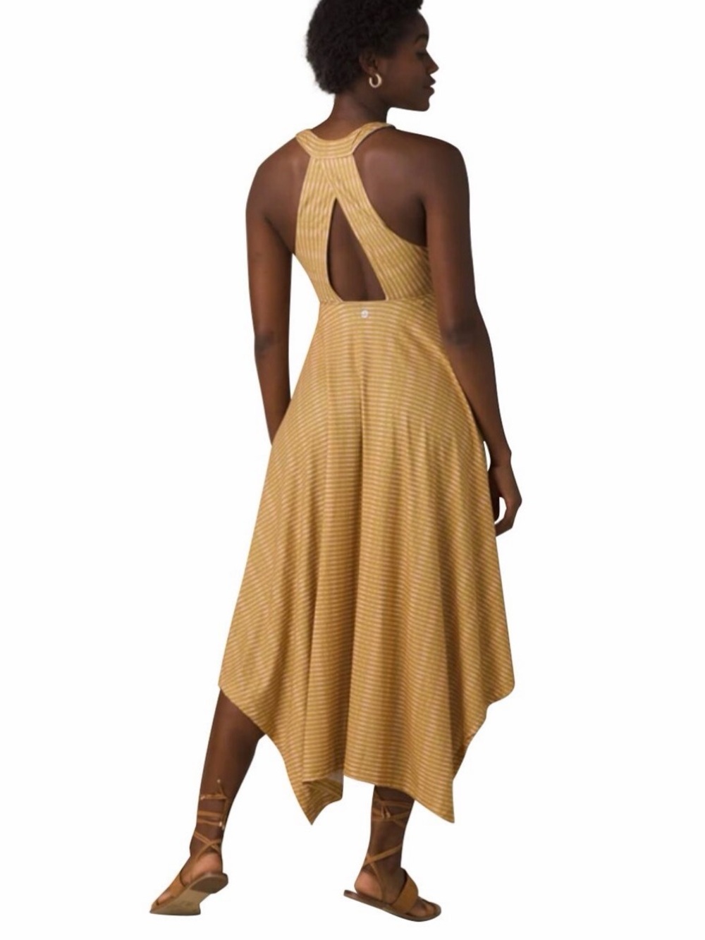Prana Saxon Women’s dress, cross back maxi dress